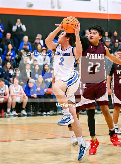 Thumbnail 1 in Smith Valley vs. Pyramid Lake (NIAA 1A West Championship) photogallery.