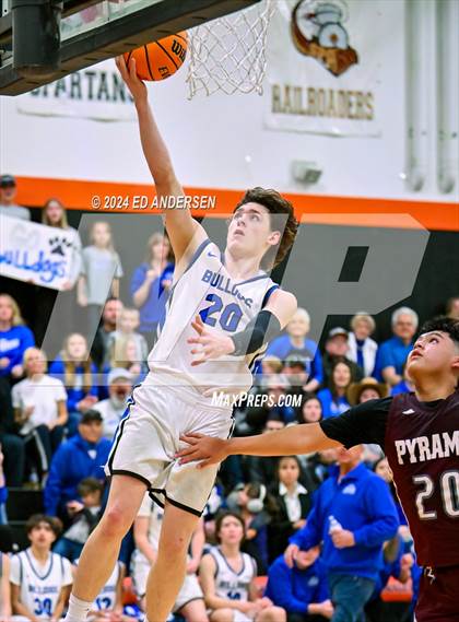 Thumbnail 1 in Smith Valley vs. Pyramid Lake (NIAA 1A West Championship) photogallery.