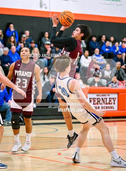 Thumbnail 1 in Smith Valley vs. Pyramid Lake (NIAA 1A West Championship) photogallery.