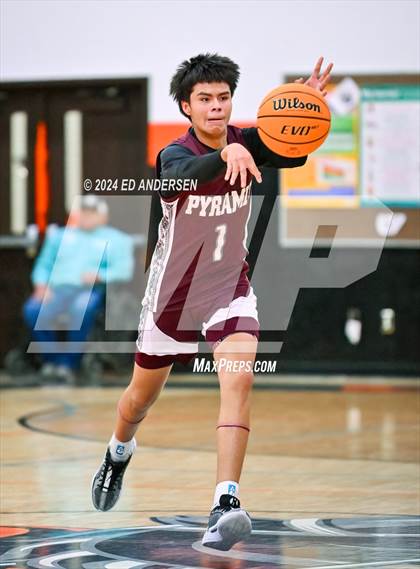 Thumbnail 1 in Smith Valley vs. Pyramid Lake (NIAA 1A West Championship) photogallery.