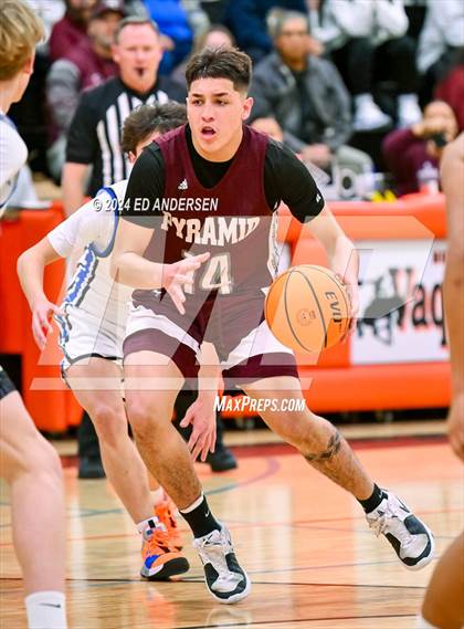 Thumbnail 2 in Smith Valley vs. Pyramid Lake (NIAA 1A West Championship) photogallery.