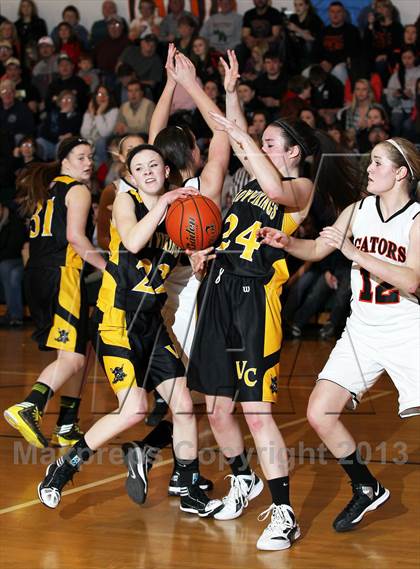 Thumbnail 2 in Venango Catholic @ Port Allegany (District IX Class A First Round) photogallery.