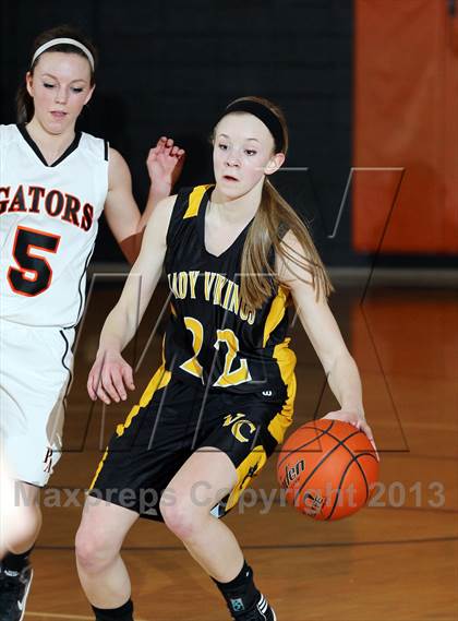 Thumbnail 1 in Venango Catholic @ Port Allegany (District IX Class A First Round) photogallery.