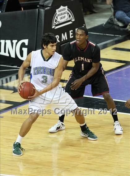 Thumbnail 3 in Alemany vs. Sacred Heart Cathedral (CIF State D3 Final) photogallery.