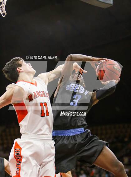Thumbnail 1 in Pueblo West vs. Lewis-Palmer (CHSAA 4A Final Four) photogallery.