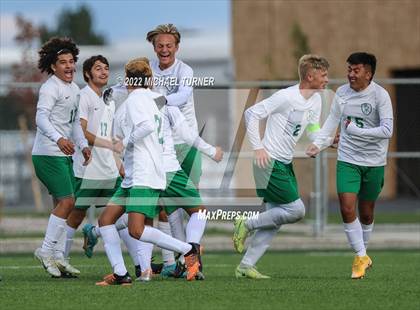 Thumbnail 3 in Idaho Falls vs Blackfoot (IHSAA 4A State Playoff) photogallery.