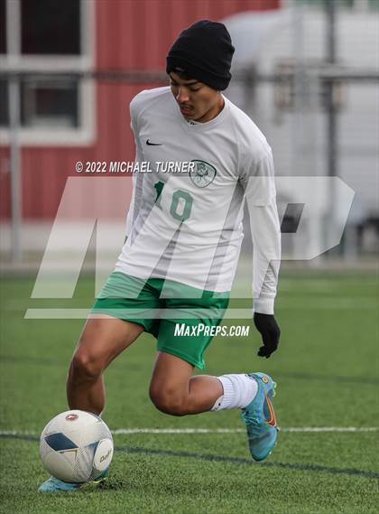 Thumbnail 3 in Idaho Falls vs Blackfoot (IHSAA 4A State Playoff) photogallery.