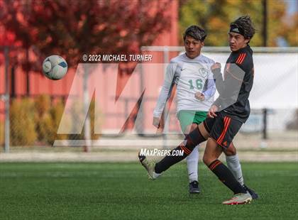 Thumbnail 3 in Idaho Falls vs Blackfoot (IHSAA 4A State Playoff) photogallery.