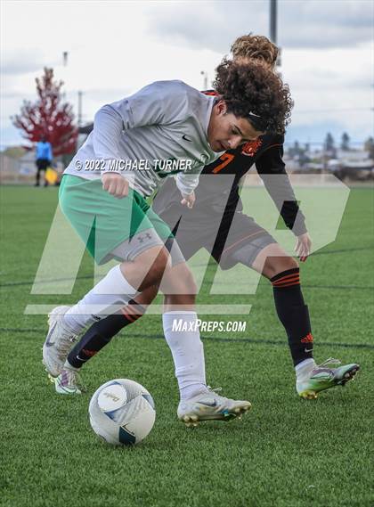 Thumbnail 1 in Idaho Falls vs Blackfoot (IHSAA 4A State Playoff) photogallery.