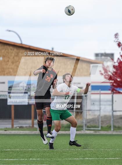 Thumbnail 3 in Idaho Falls vs Blackfoot (IHSAA 4A State Playoff) photogallery.