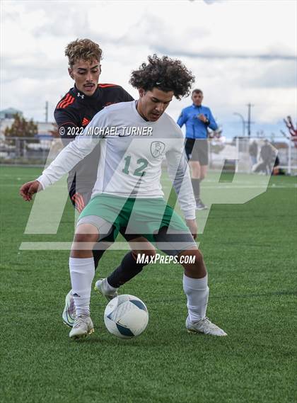Thumbnail 3 in Idaho Falls vs Blackfoot (IHSAA 4A State Playoff) photogallery.