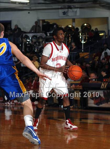 Thumbnail 3 in Meridian vs. Trico (IHSA Class 1A Sectional Semifinal) photogallery.