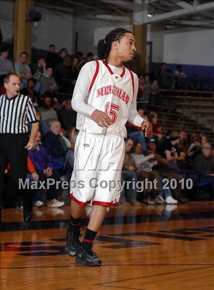 Thumbnail 1 in Meridian vs. Trico (IHSA Class 1A Sectional Semifinal) photogallery.