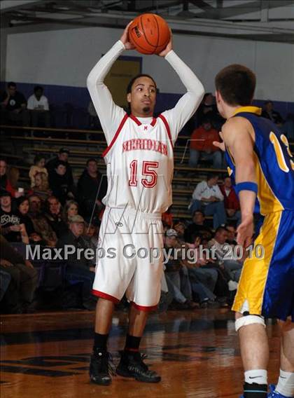 Thumbnail 2 in Meridian vs. Trico (IHSA Class 1A Sectional Semifinal) photogallery.