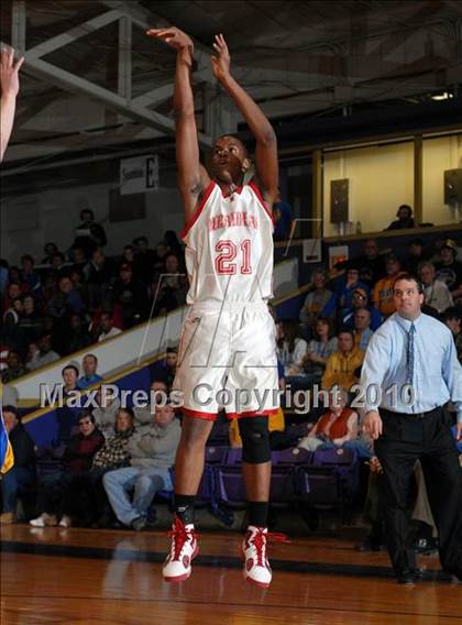 Thumbnail 2 in Meridian vs. Trico (IHSA Class 1A Sectional Semifinal) photogallery.