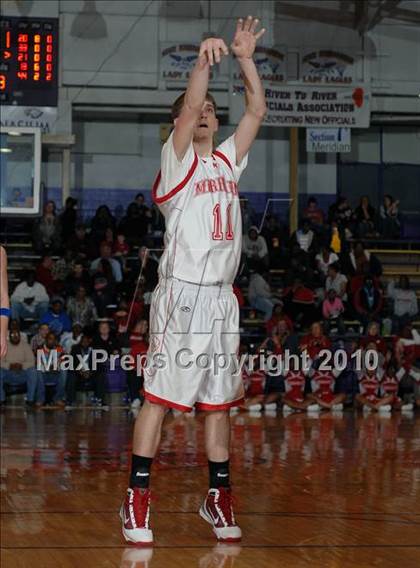 Thumbnail 2 in Meridian vs. Trico (IHSA Class 1A Sectional Semifinal) photogallery.