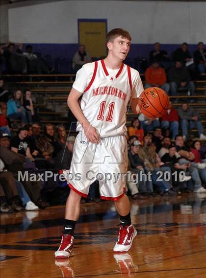 Thumbnail 2 in Meridian vs. Trico (IHSA Class 1A Sectional Semifinal) photogallery.