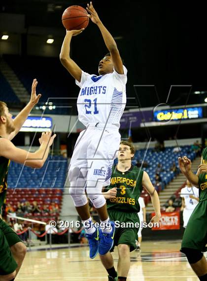 Thumbnail 1 in Mariposa County vs Brookside Christian (CIF SJS D5 Final) photogallery.