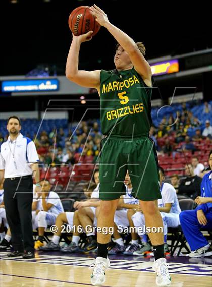 Thumbnail 2 in Mariposa County vs Brookside Christian (CIF SJS D5 Final) photogallery.