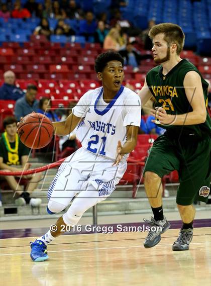 Thumbnail 3 in Mariposa County vs Brookside Christian (CIF SJS D5 Final) photogallery.