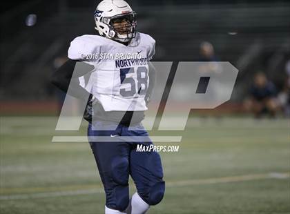 Thumbnail 2 in Northwood Timberwolves @ Beckman Patriots photogallery.