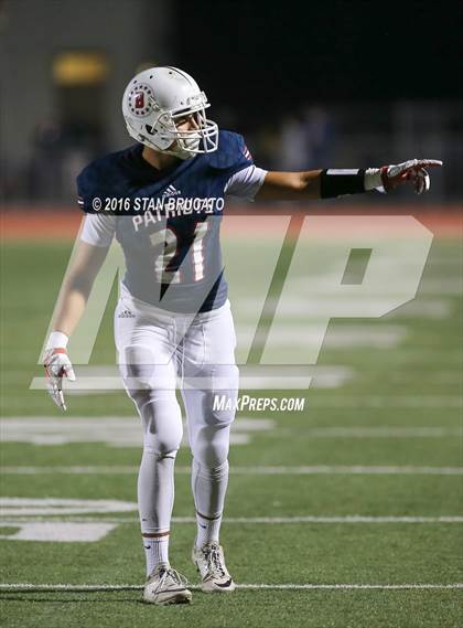 Thumbnail 3 in Northwood Timberwolves @ Beckman Patriots photogallery.