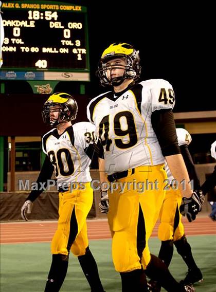 Thumbnail 2 in Del Oro vs. Oakdale (CIF SJS D3 Final) photogallery.