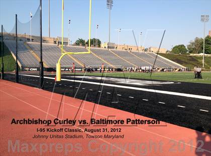 Thumbnail 2 in Patterson vs. Archbishop Curley (I-95 Kickoff Classic) photogallery.