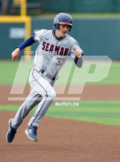 Thumbnail 3 in Topeka-Seaman vs. Overland Park-St Thomas Aquinas(KSHSAA State 5A Quarterfinals) photogallery.