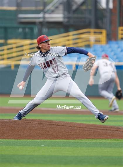Thumbnail 3 in Topeka-Seaman vs. Overland Park-St Thomas Aquinas(KSHSAA State 5A Quarterfinals) photogallery.