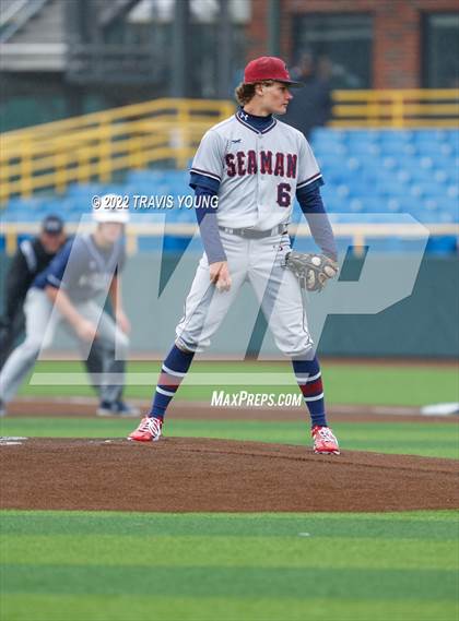 Thumbnail 1 in Topeka-Seaman vs. Overland Park-St Thomas Aquinas(KSHSAA State 5A Quarterfinals) photogallery.