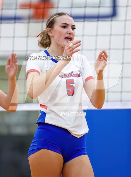 Thumbnail 3 in Blue Ridge @ Prairiland (UIL 3A Volleyball Bi-District Playoff) photogallery.