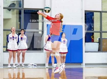 Thumbnail 3 in Blue Ridge @ Prairiland (UIL 3A Volleyball Bi-District Playoff) photogallery.