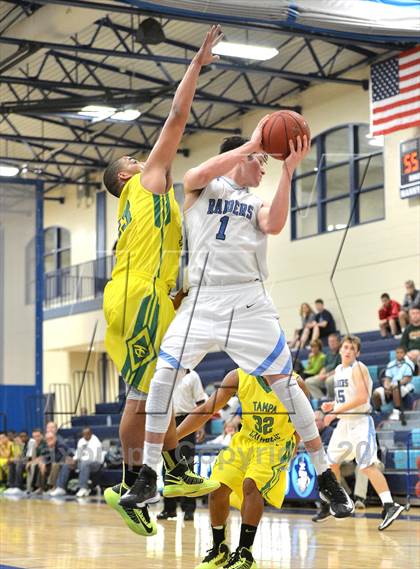 Thumbnail 2 in Tampa Catholic vs. Ransom Everglades (Berkely Basketball Invitational) photogallery.