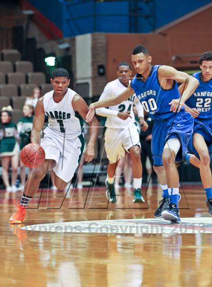Thumbnail 3 in Hanford West vs Garces (CIF CS D2 Final) photogallery.