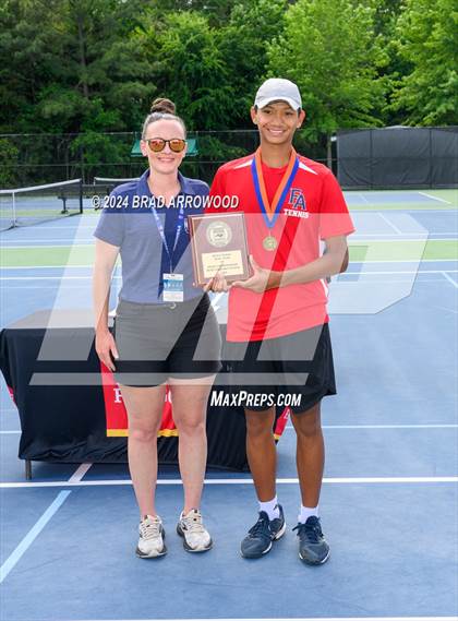 Thumbnail 3 in Franklin Academy vs Pine Lake Prep (NCHSAA 2A Final) photogallery.