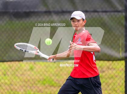 Thumbnail 3 in Franklin Academy vs Pine Lake Prep (NCHSAA 2A Final) photogallery.