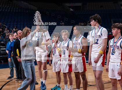 Thumbnail 2 in Turkey Valley vs. Perrin-Whitt (UIL 1A Basketball Division I Final Medal Ceremony) photogallery.