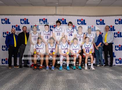 Thumbnail 1 in Turkey Valley vs. Perrin-Whitt (UIL 1A Basketball Division I Final Medal Ceremony) photogallery.