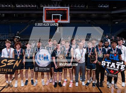 Thumbnail 2 in Turkey Valley vs. Perrin-Whitt (UIL 1A Basketball Division I Final Medal Ceremony) photogallery.