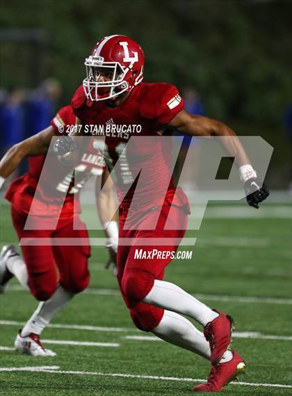 Thumbnail 3 in Norco Cougars vs. Orange Lutheran Lancers photogallery.