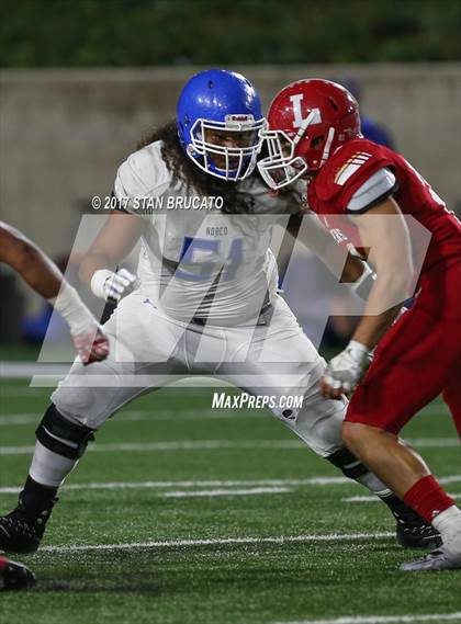 Thumbnail 2 in Norco Cougars vs. Orange Lutheran Lancers photogallery.