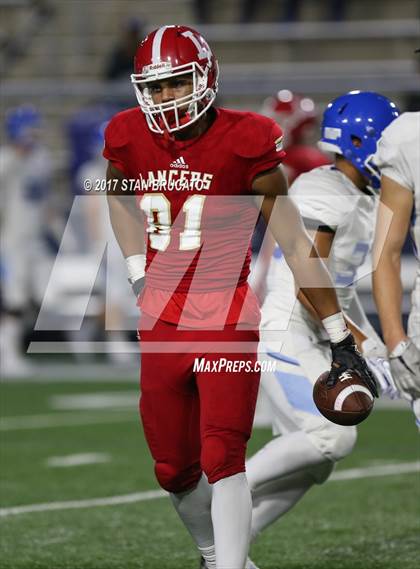 Thumbnail 1 in Norco Cougars vs. Orange Lutheran Lancers photogallery.