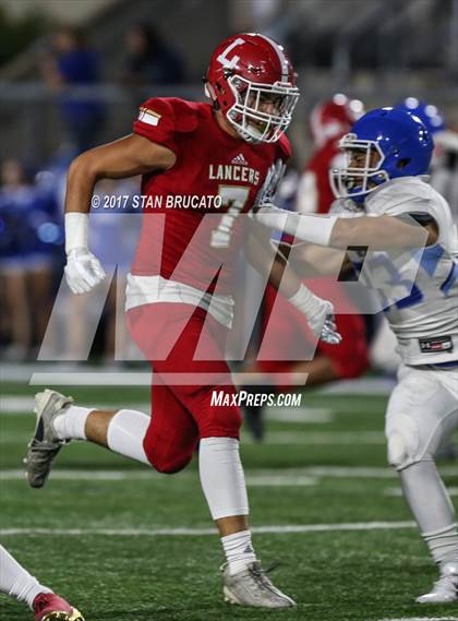 Thumbnail 2 in Norco Cougars vs. Orange Lutheran Lancers photogallery.