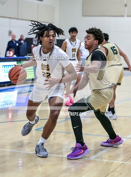Thumbnail 2 in St. Mark's vs Greenhill (SPC Basketball 4A Semifinal) photogallery.