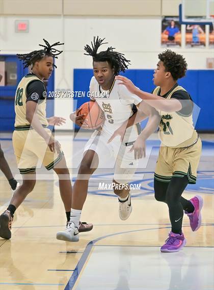 Thumbnail 2 in St. Mark's vs Greenhill (SPC Basketball 4A Semifinal) photogallery.