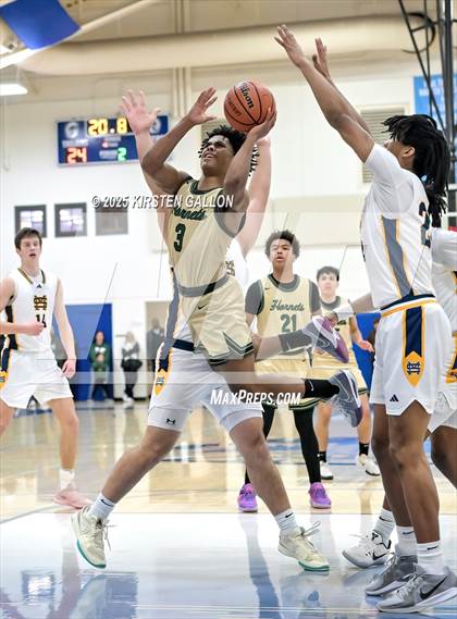Thumbnail 2 in St. Mark's vs Greenhill (SPC Basketball 4A Semifinal) photogallery.