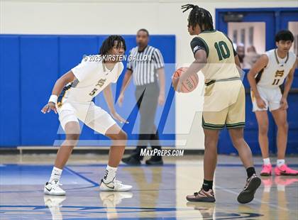 Thumbnail 3 in St. Mark's vs Greenhill (SPC Basketball 4A Semifinal) photogallery.