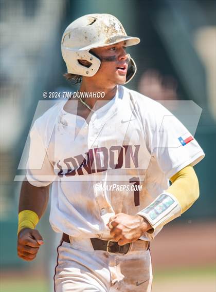 Thumbnail 3 in London vs. Brock (UIL 3A Baseball Semifinal) photogallery.
