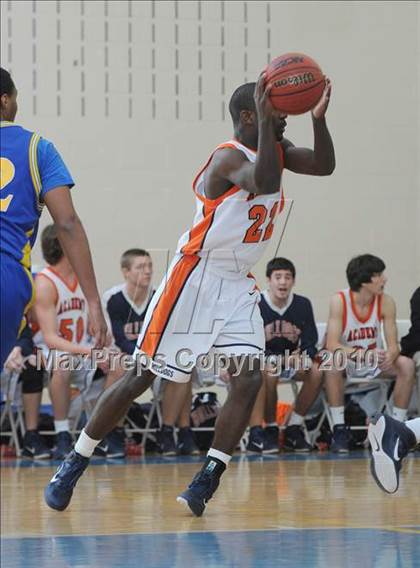 Thumbnail 1 in Norfolk Academy vs Cary Academy (Mission Sports Invitational) photogallery.